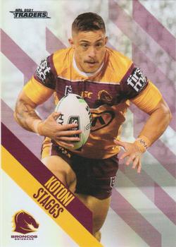2021 NRL Traders - Pearl Specials #PS009 Kotoni Staggs Front